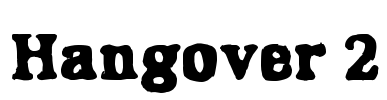 Hangover 2 Font Image