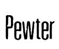 Pewter Font Image