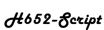 H652-Script Font Image