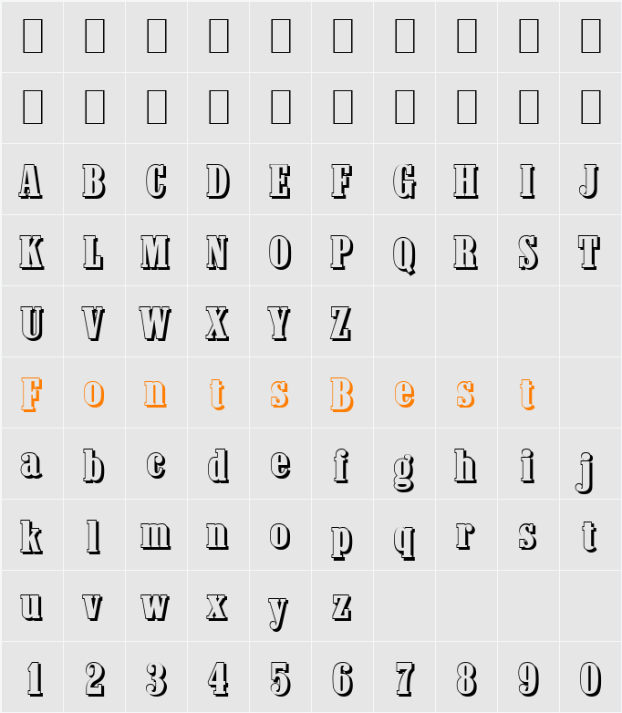 RobertBeckerShadow-Heavy Character Map