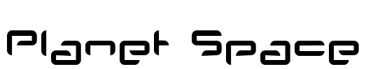 Planet Space Font Image