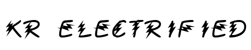 KR Electrified Font Image