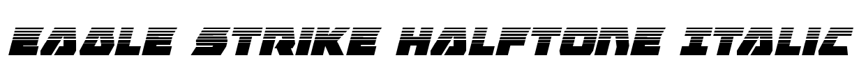 Eagle Strike Halftone Italic