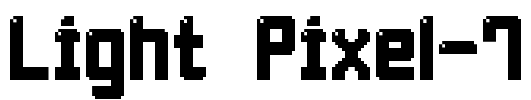 Light Pixel-7 Font Image