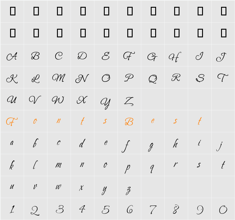 P22 Petemoss Character Map