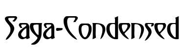 Saga-Condensed Font Image