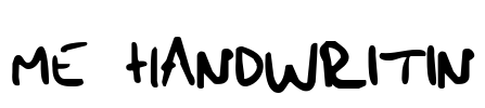 me handwritin