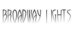 Broadway lights  Font Image