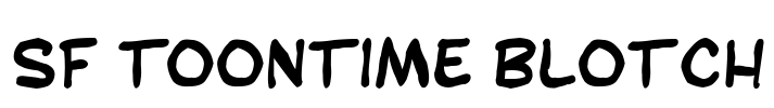 SF Toontime Blotch Font Image
