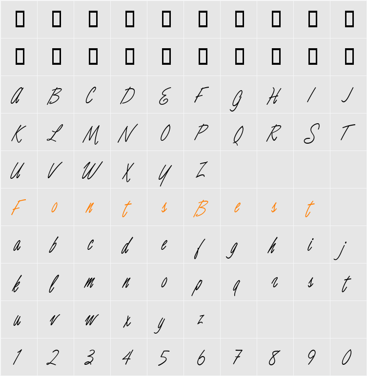 Luce Two Character Map