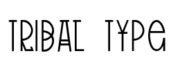 Tribal Type Font Image