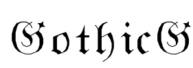 GothicG Font Image