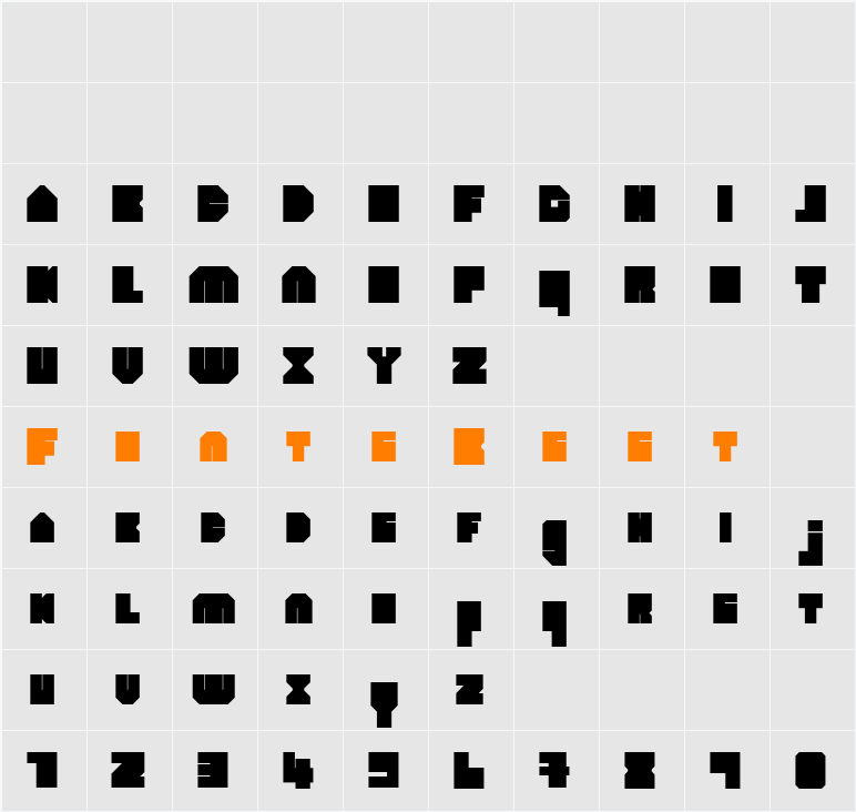 heavyLOUDedge Character Map