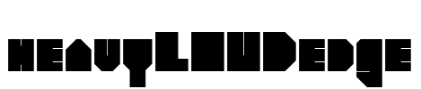 heavyLOUDedge Font Image