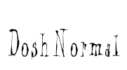 Dosh Normal Font Image