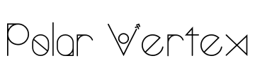 Polar Vertex Font Image
