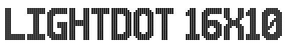 Lightdot 16x10 Font Image
