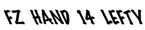 FZ HAND 14 LEFTY Font Image