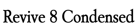 Revive 8 Condensed Font Image