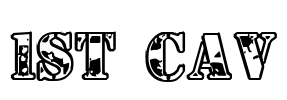 1st Cav Font Image