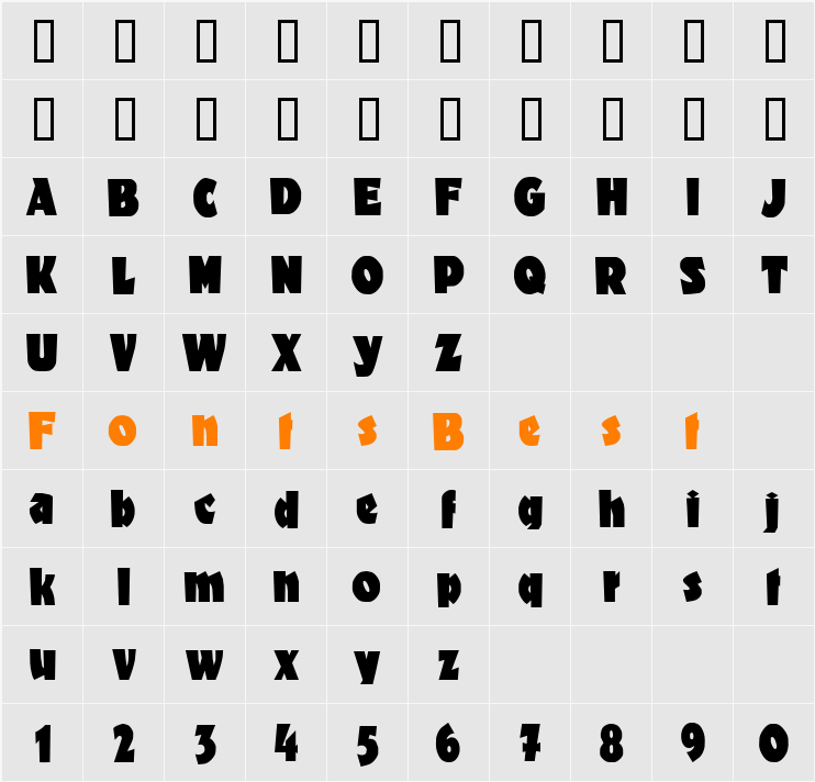 Dromon Character Map