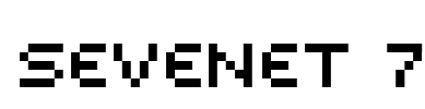 Sevenet 7 Font Image