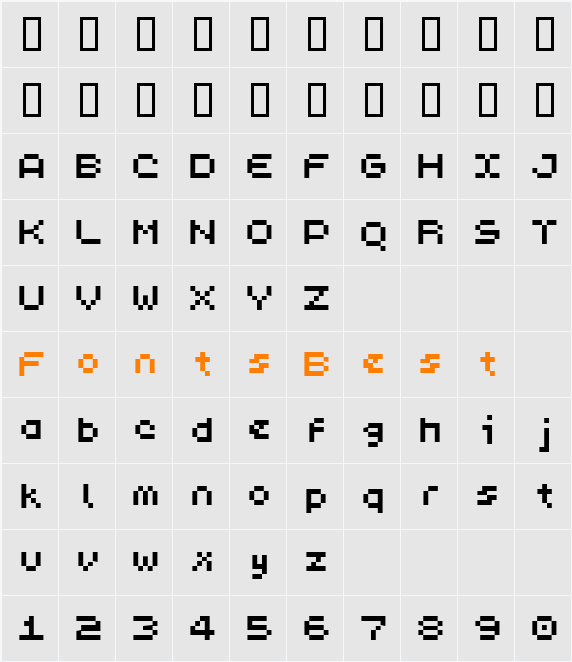 PixL Character Map