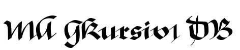 MA GKursiv1 DB Font Image