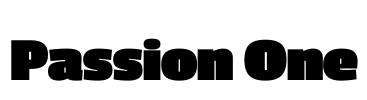 Passion One Font Image
