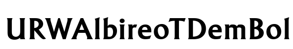 URWAlbireoTDemBol Font Image