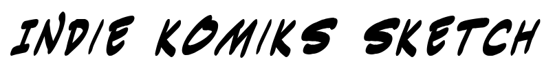Indie Komiks Sketch Font Image