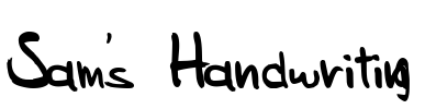 Sam's Handwriting