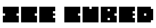 ICE CUBED Font Image