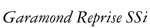 Garamond Reprise SSi