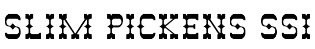 Slim Pickens SSi Font Image