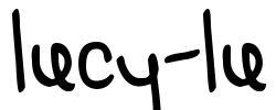 LUCY-LU Font Image