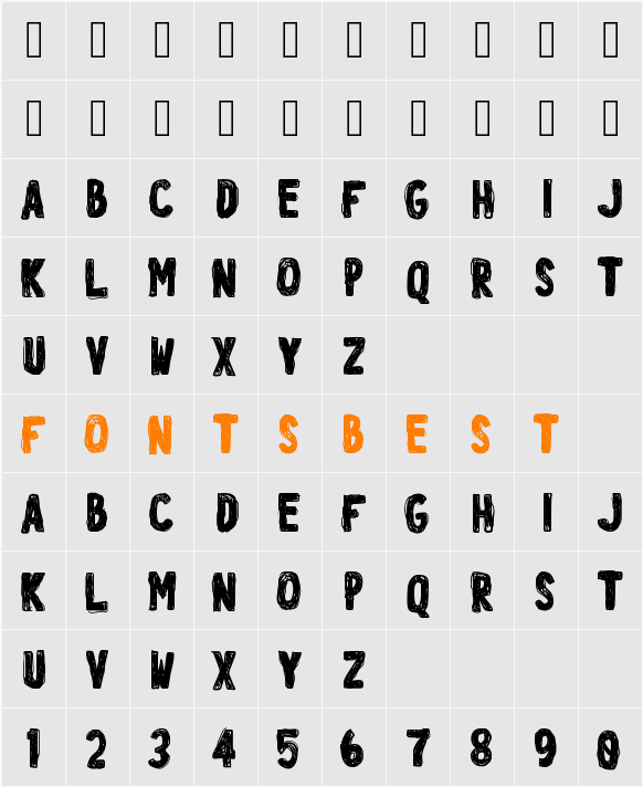 LicensePl8 Character Map