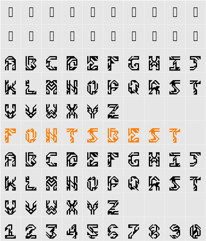 Sides Character Map