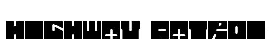 HIGHWAY PATROL Font Image