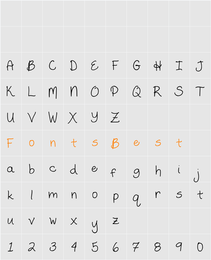 Humble Beginnings Character Map
