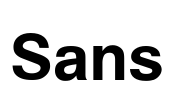 Sans Font Image