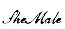 SheMale Font Image