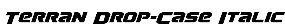 Terran Drop-Case Italic Font Image