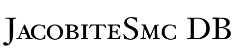 JacobiteSmc DB Font Image