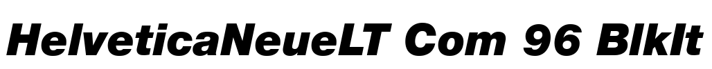 HelveticaNeueLT Com 96 BlkIt