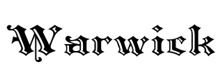 Warwick Font Image