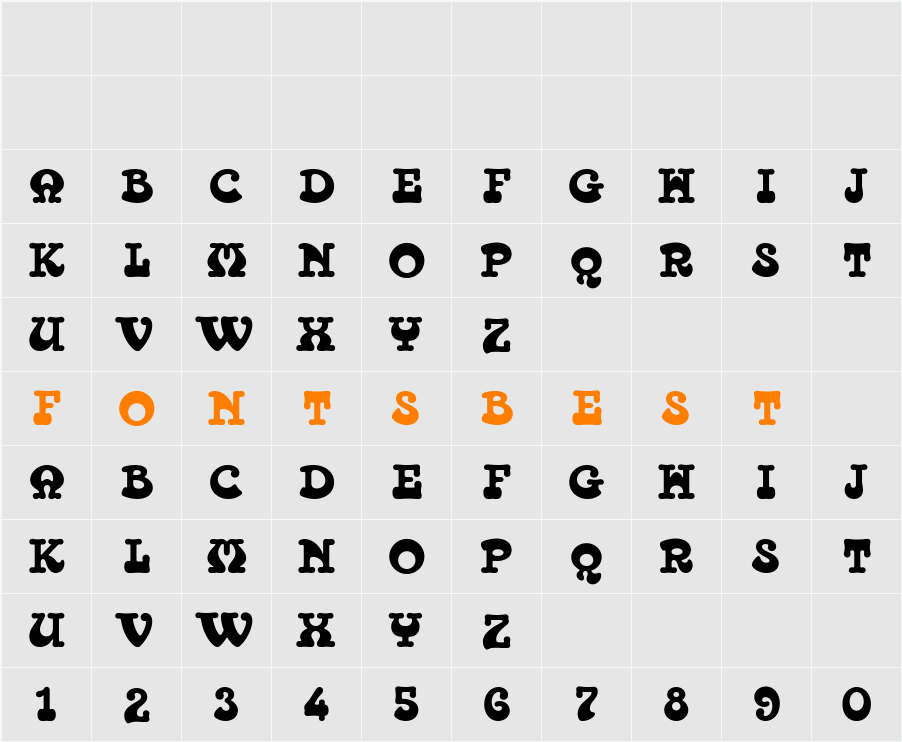 Tambourine Solid D Character Map