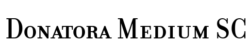 Donatora Medium SC Font Image