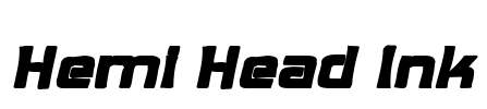 Hemi Head Ink Font Image