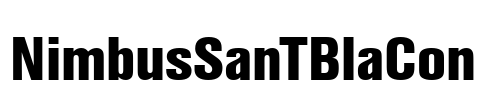 NimbusSanTBlaCon Font Image